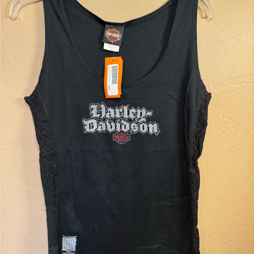 Harley-Davidson Black Tank with Logo Detail